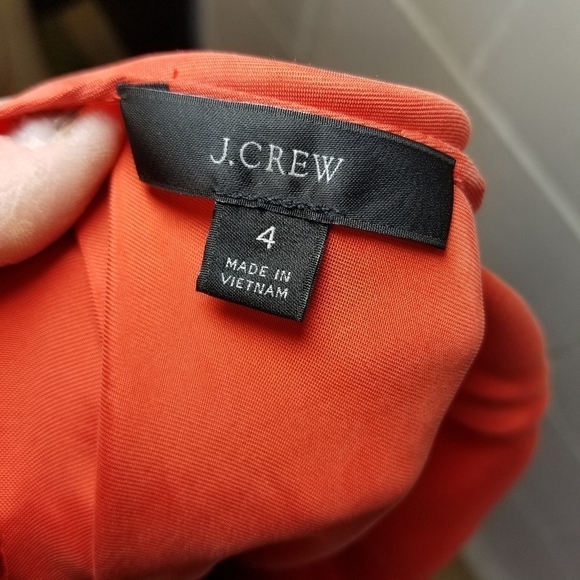 J. CREW Gwyneth cupro blend long slip dress wildfire orange - Picture 9 of 13